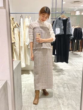 「SHENERY（シーナリー）のアイテム（ブーツ）」を使った、IKI_160cmさん（骨格ナチュラル・レディース・160cm）の秋コーディネート
