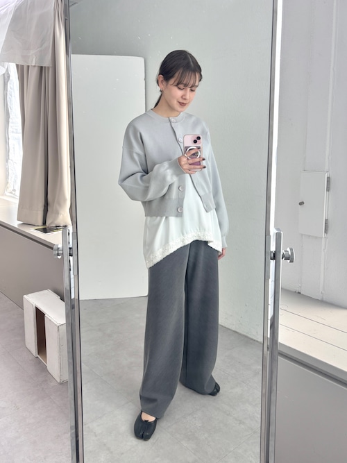 【ほぼ未使用品】SHENERY シーナリー FOXロングニットカーディガン SHENERY（シーナリー）の「Vネックロングカーディガン（カーディガン
