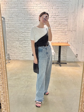「アイテム（シャツ/ブラウス）」を使った、IKI_160cmさん（レディース・160cm・30代）の夏コーディネート