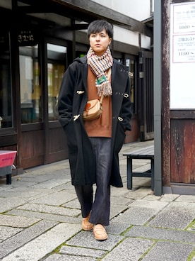 MHL.（エムエイチエル）の「WASHED WAXED COTTON（ダッフルコート