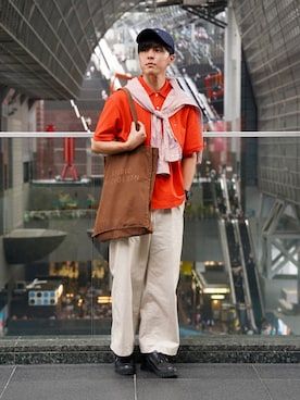 「A.P.C.（アーペーセー）のアイテム」を使った、なべさん（メンズ・168cm）の夏コーディネート