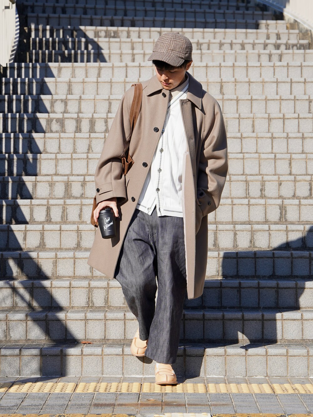 Steven Alan＞ FLAT MELTON CAMP COLLAR BALMACAAN COAT/コートを使っ