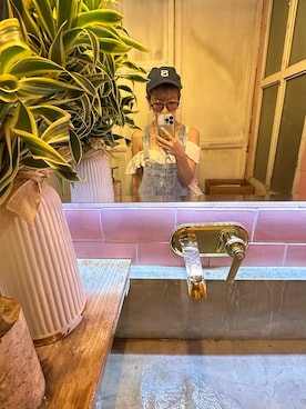 「アイテム（オールインワン・サロペット）」を使った、yuさん（レディース・155cm）の冬コーディネート