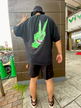 「STUSSY（ステューシー）のアイテム」を使った、yoshiaarさん（メンズ・181cm）の夏コーディネート