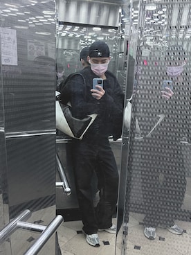 「Acne Studios（アクネストゥディオズ）のアイテム（シューズ）」を使った、boybenlinさん（メンズ・171cm）の冬コーディネート