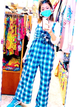 「Heather（ヘザー）のアイテム（サロペット/オーバーオール）」を使った、Megumi Tさん（レディース・165cm）の夏コーディネート