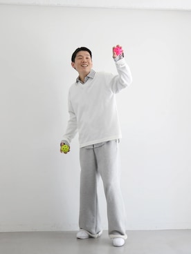 「entire studios（エンタイアスタジオ）のアイテム」を使った、O OFFICIALさん（メンズ・171cm）の春コーディネート