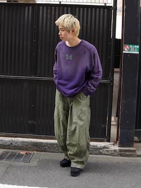「Clarks（クラークス）のCLARKS/クラークス WALLABEE GTX ワラビーゴアテックス　メンズ（モカシン/デッキシューズ）」を使った、kantaさん（メンズ・165cm・20代）の秋コーディネート