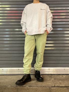「B'2nd（ビーセカンド）のアイテム（スウェット）」を使った、kantaさん（メンズ・165cm）の冬コーディネート