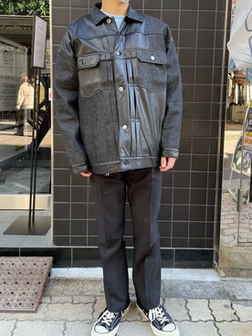 「LUSOR（ルーソル）のアイテム（ジャケット/アウター）」を使った、kantaさん（メンズ・165cm）の冬コーディネート