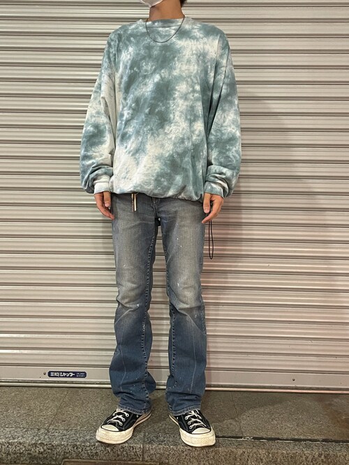REMI RELIEF レミレリーフ 別注16/- 天竺 タイダイ L/Sシャツ Amazon.co.jp: [TheBLUE PORTSAILOR