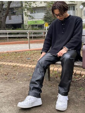 「B'2nd（ビーセカンド）のアイテム（トップス）」を使った、kantaさん（メンズ・165cm）の秋コーディネート