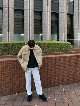 「B'2nd（ビーセカンド）のアイテム（トップス）」を使った、kantaさん（メンズ・165cm）の秋コーディネート