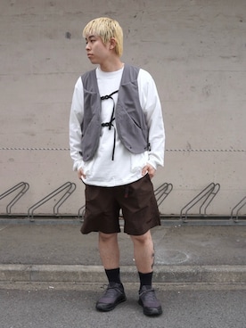 「MANASTASH（マナスタッシュ）のアイテム」を使った、kantaさん（メンズ・165cm）の春コーディネート