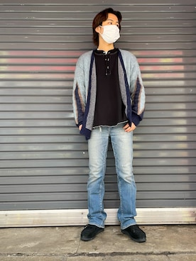 「B'2nd（ビーセカンド）のアイテム（トップス）」を使った、kantaさん（メンズ・165cm）の春コーディネート
