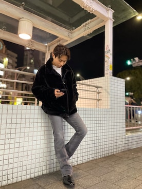 「LUSOR（ルーソル）のアイテム（ジャケット/アウター）」を使った、kantaさん（メンズ・165cm）の秋コーディネート