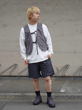 「MANASTASH（マナスタッシュ）のアイテム」を使った、kantaさん（メンズ・165cm）の春コーディネート