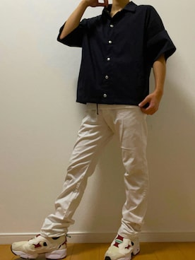 「BROWNY（ブラウニー）のアイテム（ジャケット/アウター）」を使った、miyaさん（メンズ・172cm）の夏コーディネート