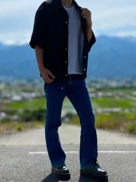 「BROWNY（ブラウニー）のアイテム（ジャケット/アウター）」を使った、miyaさん（メンズ・172cm）の夏コーディネート