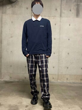 「アイテム（ブーツ）」を使った、miyaさん（メンズ・172cm）の秋コーディネート