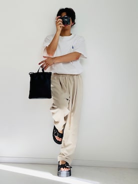 「エクストララージ」｜「アイテム（スウェットパンツ）」を使った、miyaさん（メンズ・172cm）の夏コーディネート