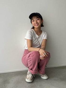 「fd style（エフディ スタイル）のアイテム」を使った、こみさん（レディース・150cm）の夏コーディネート