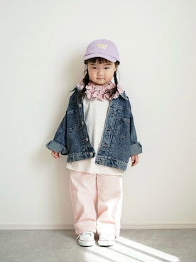 「MARKEY'S（マーキーズ）のアイテム」を使った、しなつさん（キッズ・90cm）の春コーディネート