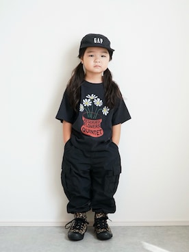 「devirock（デビロック）のアイテム」を使った、しなつさん（キッズ・90cm）の夏コーディネート