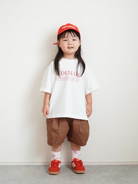 「BREEZE（ブリーズ）のアイテム」を使った、しなつさん（キッズ・90cm）の夏コーディネート