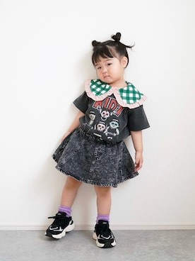 しなつさん（キッズ・90cm）の春コーディネート