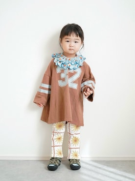 「MARKEY'S（マーキーズ）のアイテム」を使った、しなつさん（キッズ・90cm）の春コーディネート