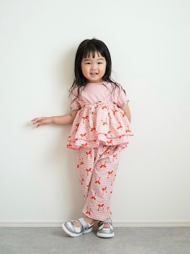 「MARKEY'S（マーキーズ）のアイテム」を使った、しなつさん（キッズ・90cm）の春コーディネート