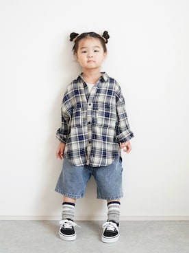 「WEARピックアップ」｜しなつさん（キッズ・100cm）の秋コーディネート