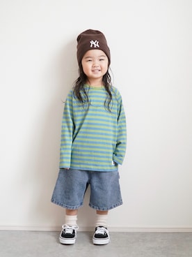 「VANS(バンズ)のアイテム」を使った、しなつさん(キッズ・100cm)の秋コーディネート