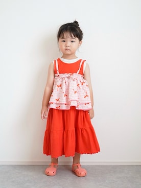 しなつさん(キッズ・90cm)の夏コーディネート