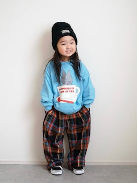 「VANS(バンズ)のアイテム」を使った、しなつさん(キッズ・100cm)の秋コーディネート