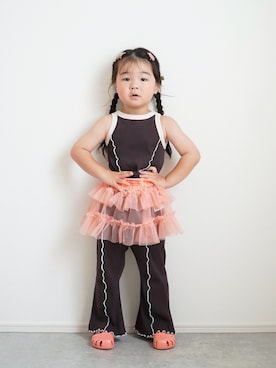 しなつさん（キッズ・90cm）の夏コーディネート