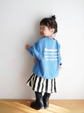 「アイテム（レギンス/スパッツ）」を使った、haa__fuuさん（キッズ・90cm）の冬コーディネート