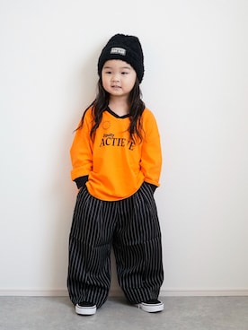 しなつさん（キッズ・100cm）の秋コーディネート