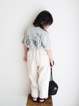 「panda（パンダ）のアイテム」を使った、haa__fuuさん（キッズ・120cm）の夏コーディネート