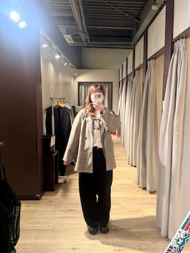 「アイテム（その他アウター）」を使った、rikaさん（レディース・163cm）の冬コーディネート