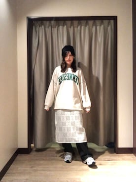 「SMELLY（スメリー）のシャギービーニー（ニットキャップ/ビーニー）」を使った、rikaさん（レディース・163cm）の秋コーディネート