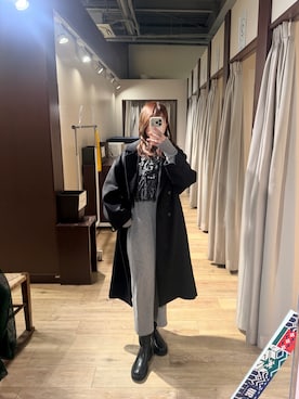 「ITEMS URBANRESEARCH（アイテムズ アーバンリサーチ）のアイテム」を使った、rikaさん（レディース・163cm）の冬コーディネート