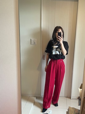 「CLANE（クラネ）のアイテム」を使った、emicoさん（レディース・156cm）の春コーディネート