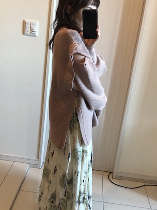 Ameri（アメリ）の「MEDI MALAGA PLENTIFUL FLARED SKIRT（スカート