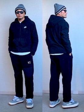 「NIKE(ナイキ)のアイテム(トップス)」を使った、Kさんさん(メンズ・173cm)の冬コーディネート
