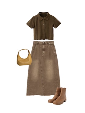 「selle glant（セレグランテ）のアイテム（ハンドバッグ）」を使った、sowaさん（レディース・160cm）の夏コーディネート