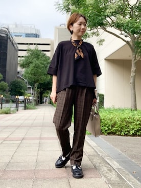 「デイリーカジュアル」｜「アイテム（財布/小物）」を使った、THE SHOP TK officialさん（レディース・158cm）の秋コーディネート