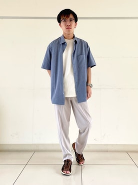 「防シワ加工」｜THE SHOP TK officialさん（メンズ・167cm）の春コーディネート