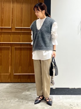 「レディース」｜「アイテム（アクセサリー）」を使った、THE SHOP TK officialさん（レディース・152cm）の秋コーディネート